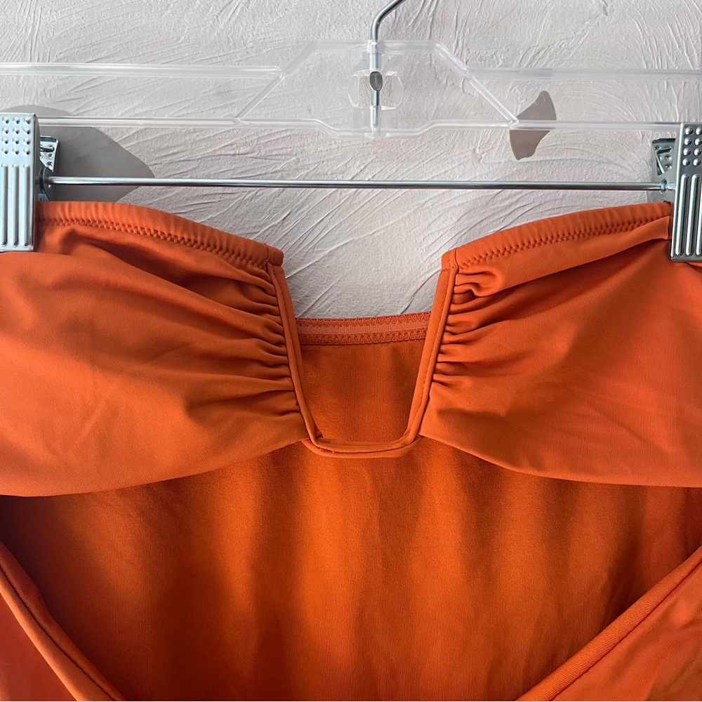 Zara Orange Cutout One-Piece Swimsuit - Picture 6 of 8